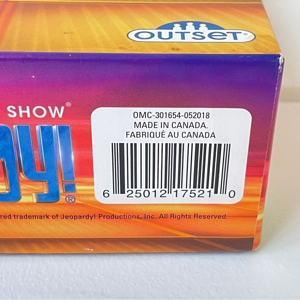 Outset Media Jeopardy Travel Edition Game New In Box - Picture 7 of 8